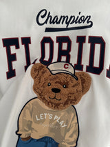 Florida Bear Beyaz Basic Tshirt