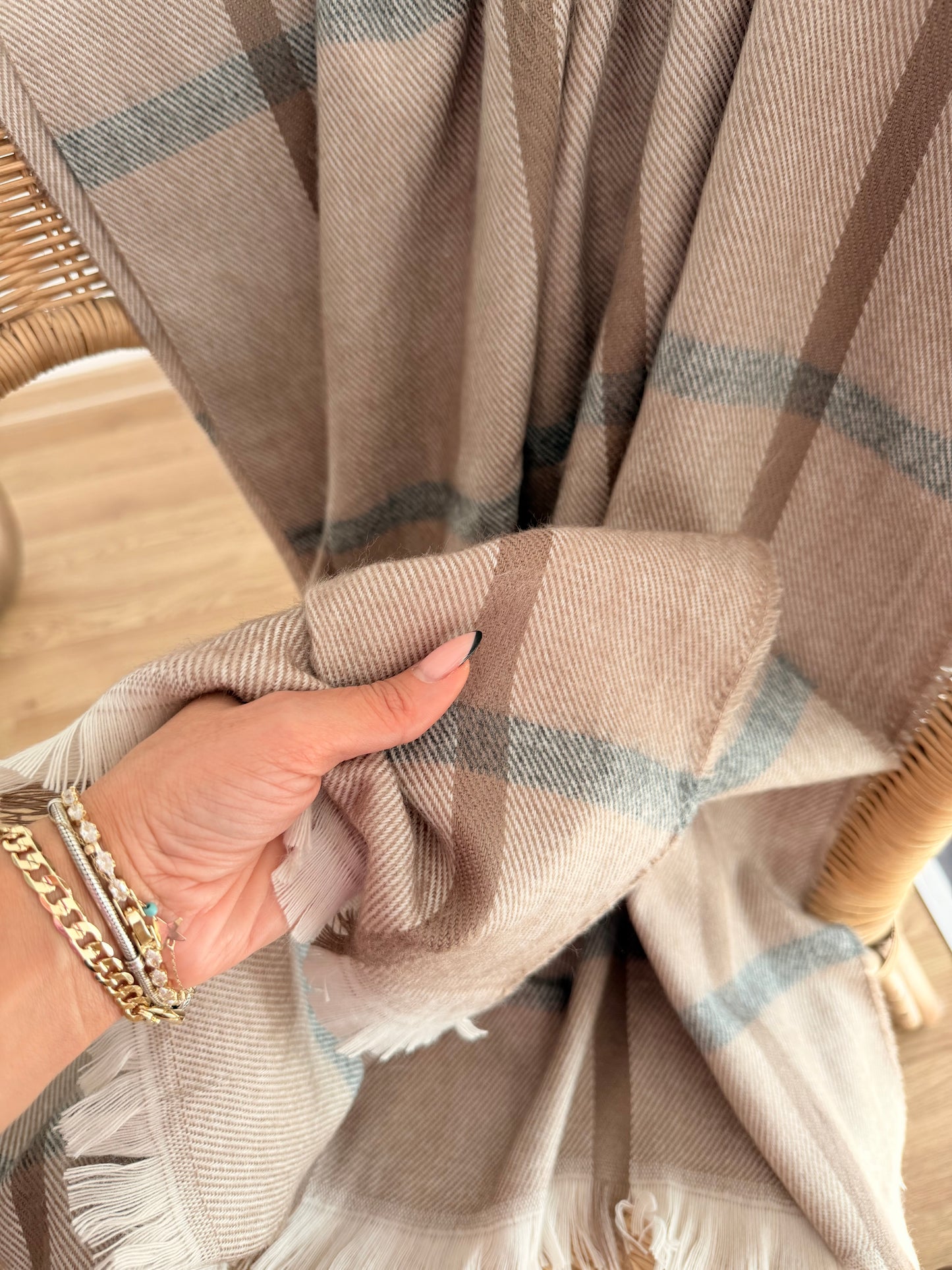 Pastel Tonlar Cotton Uzun Şal