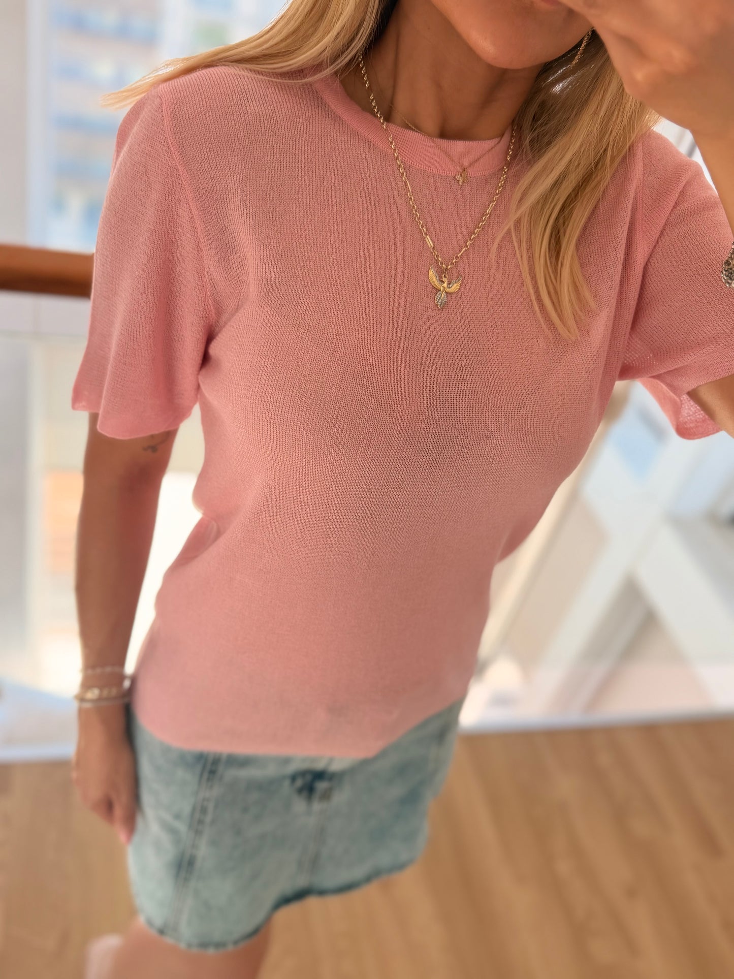 Merserize Premium Pembe Bluz