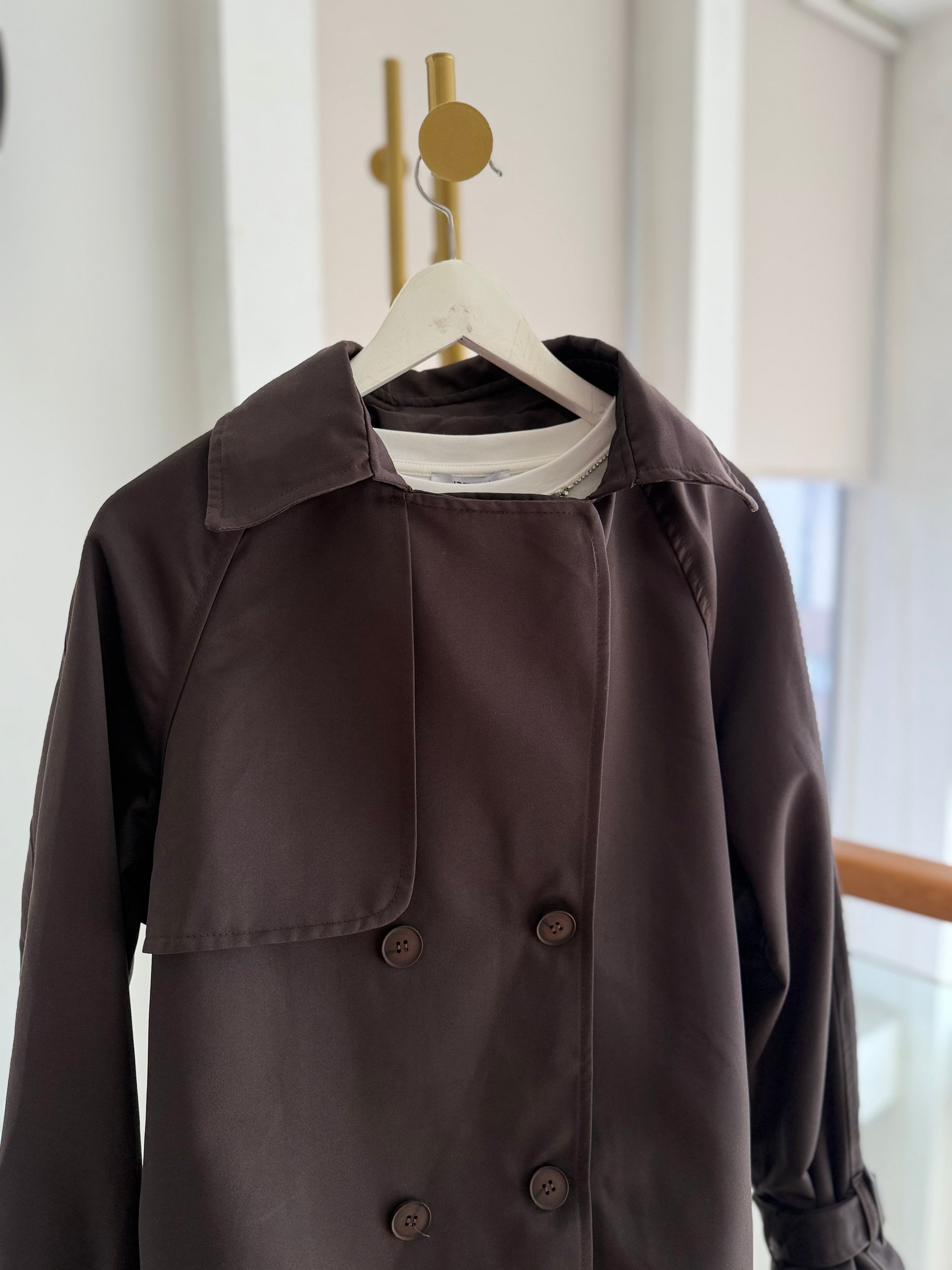 Lueur Concept Premium Acı Kahve Trençkot