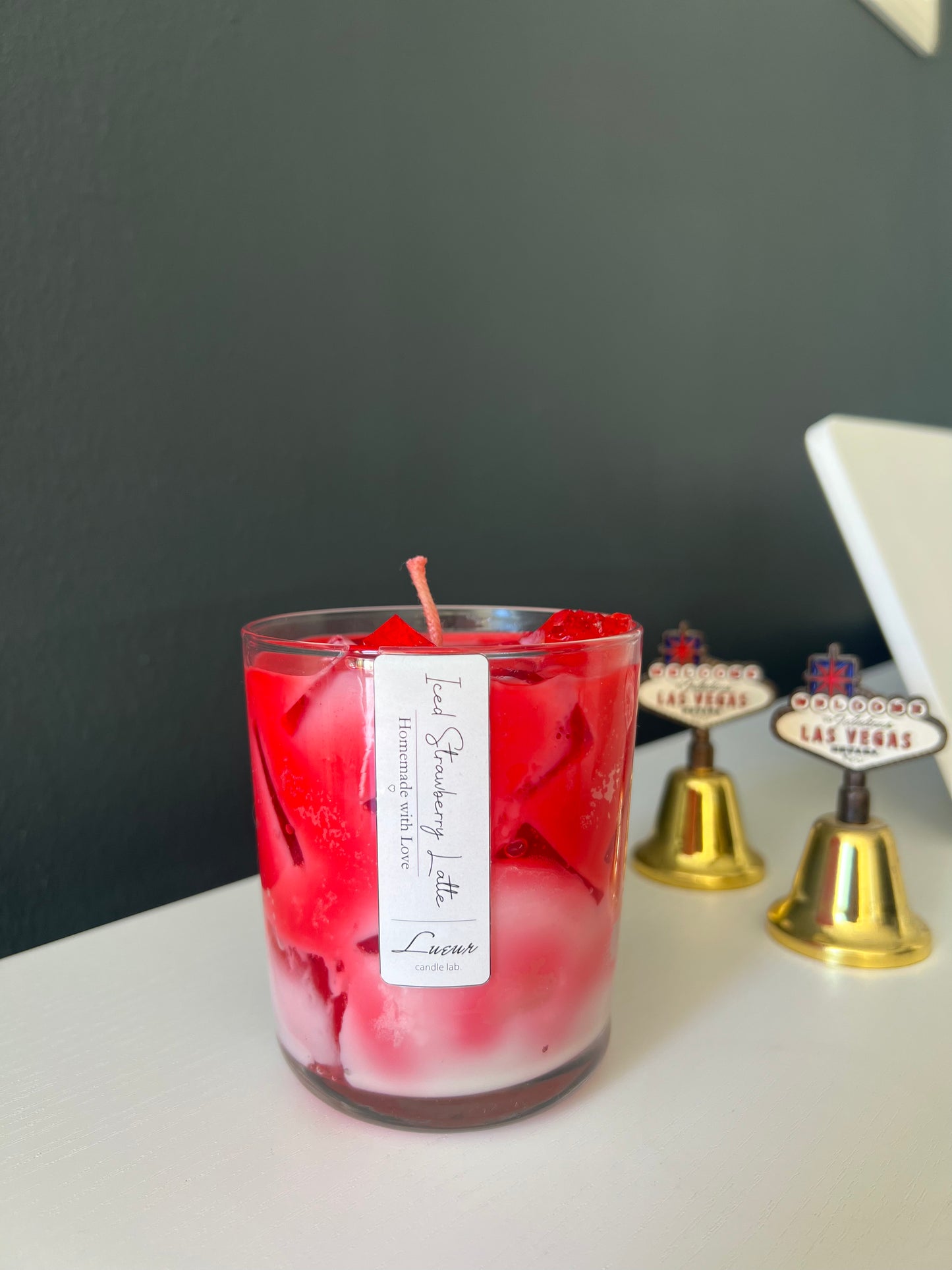 Lueur Iced Strawberry Latte 'Çilek Kokulu Jel&Soya Mumu'