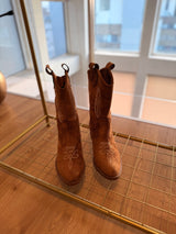 MOANA İŞLEMELİ SÜET KOVBOY ÇİZME TABA