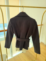 Premium Vatkalı Kısa Süet Trençkot